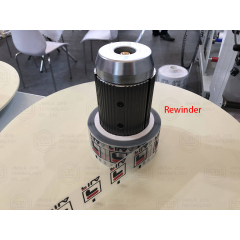 R-450 Adhesive Stick Label Paper Roll Rewinding Rewinder Machine With Counter and Tension Controller