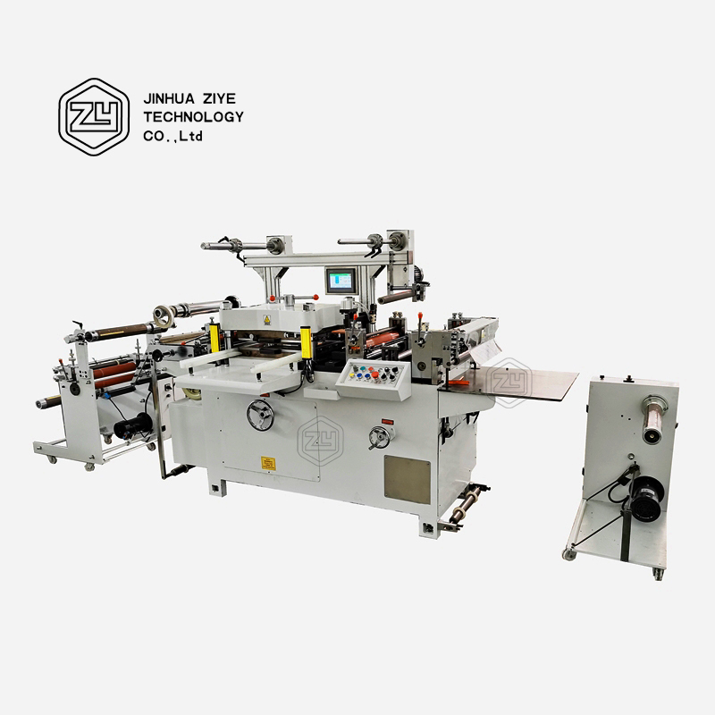 FPL350D Etichetta Nastro adesivo in schiuma Rotolo a base piatta per rotolare Fustellatrice con nastro trasportatore per teli