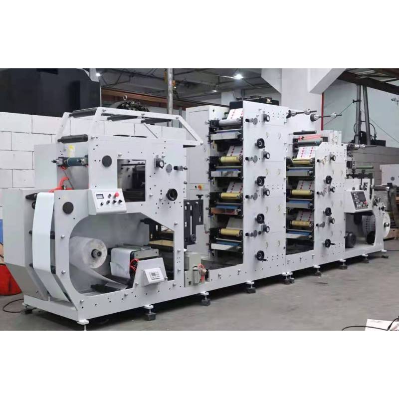 Macchina da stampa flessografica per etichette adesive FPL320-8 8 colori 320 mm di larghezza