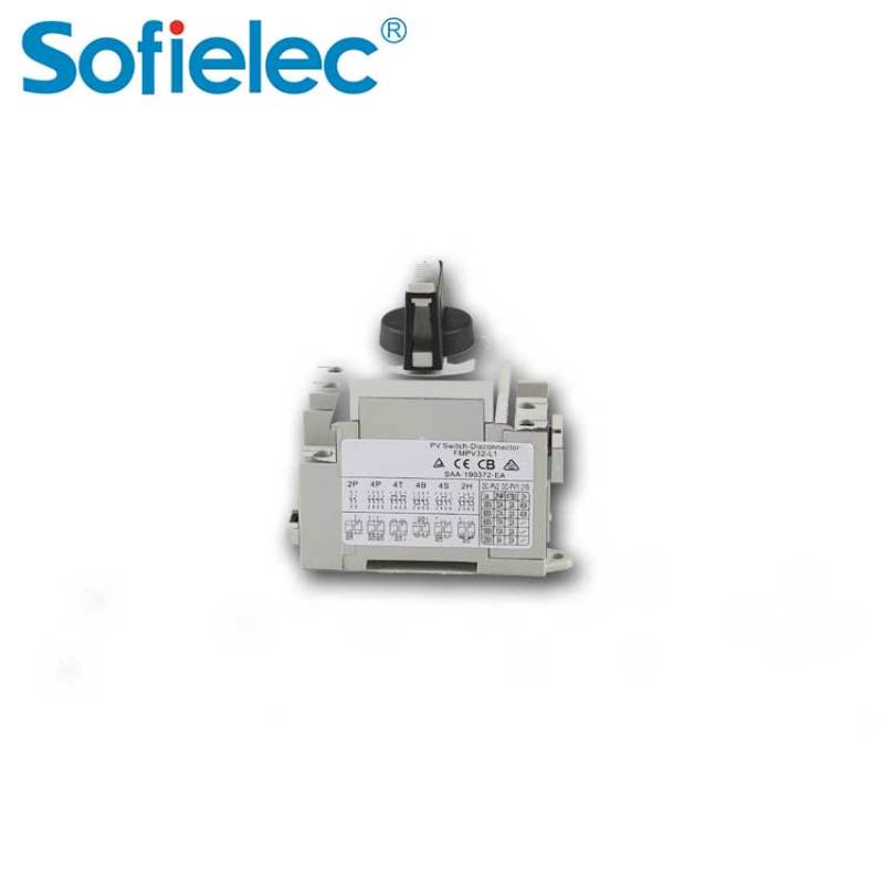 Solar PV DC Isolator switch FMPV-16-L1 series DC1200V 4P 16A CB TUV CE SAA aporval