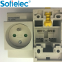 France modular CAP7 10A 16A 25A Din wall switches and socket
