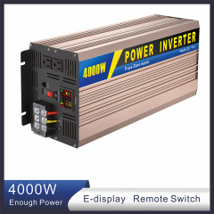 Smart E-display high frequency pure sine wave power inverter