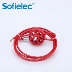 Bloqueo de cable de acero multitrenzado con cable ajustable de 2.4 m Cable de revestimiento de aislamiento de 3.3 mm