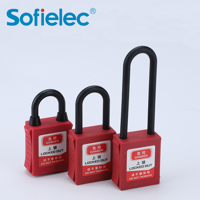 Engineering safety padlock steel shackle padlock