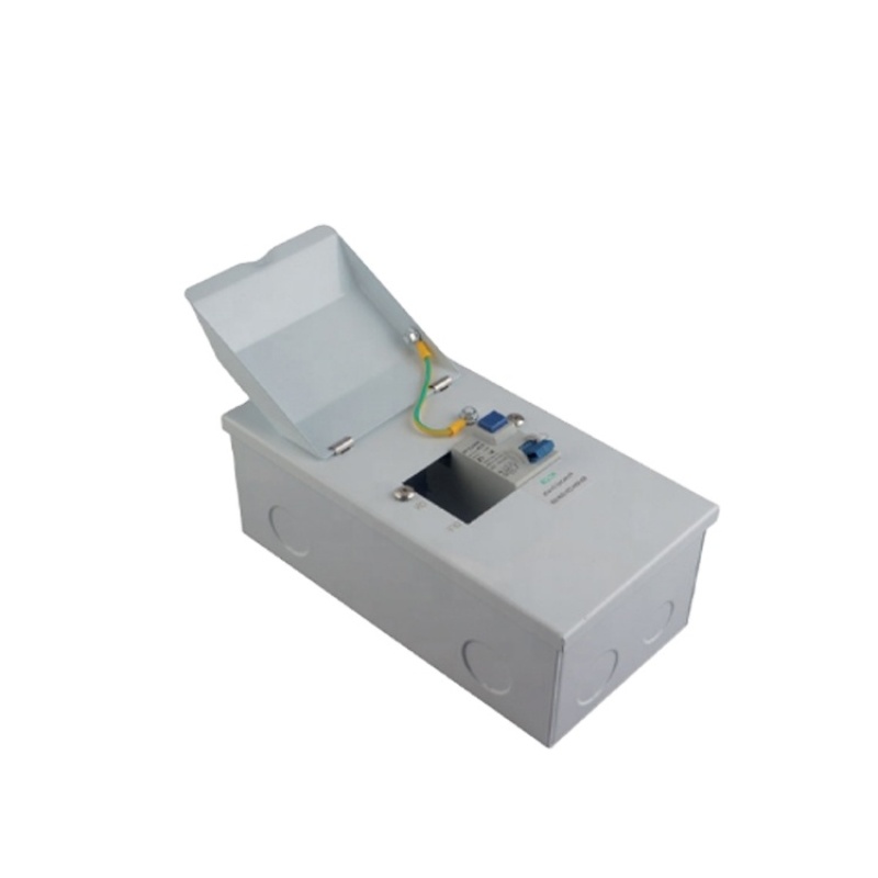 England type IP20 Metal clad 8 way distribution box