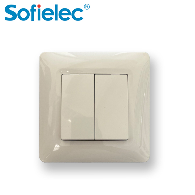 sofielec smart home new design wall switch 2 gang 1 way