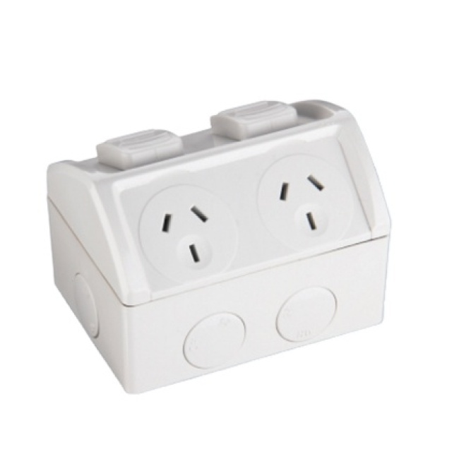 Factory Electric Double GPO Point 15Amp IP53 Power Socket