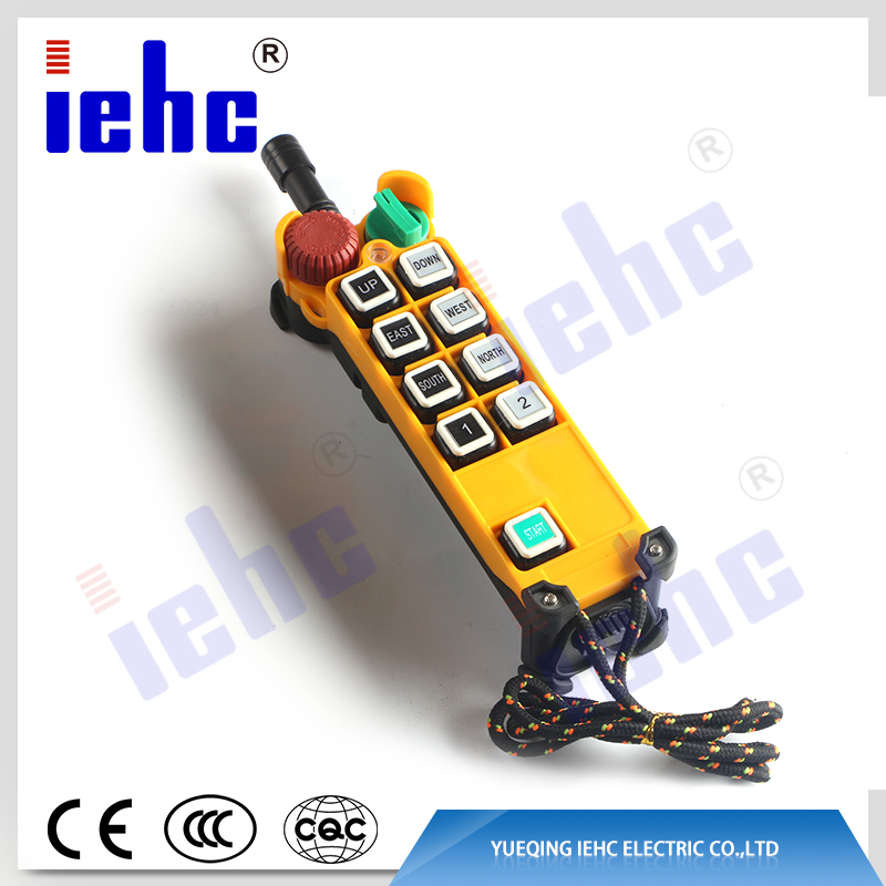 Hot selling 4 single step buttons industrial wireless remote control