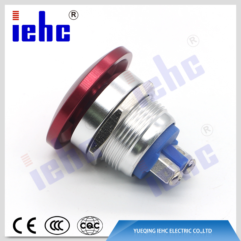 YHJ series industrial 19mm metal push button switch