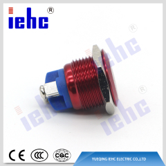 YHJ series factory supply16mm waterproof metal red push button switch