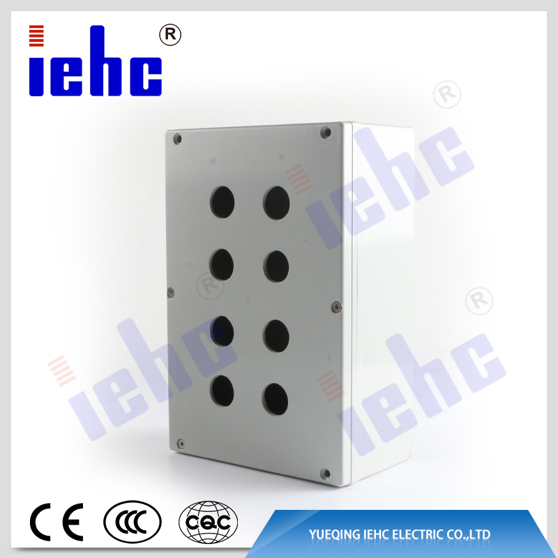 iehc HJ9-8W waterproof dustproof 8 holes push button control switch box