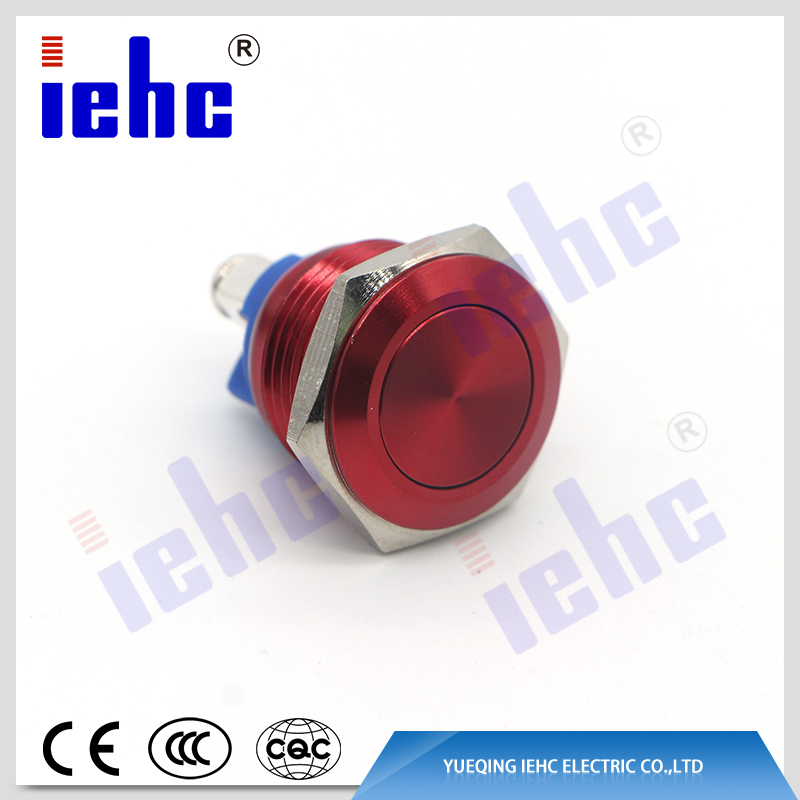 YHJ series new design factory supply 16mm led latching push button switch