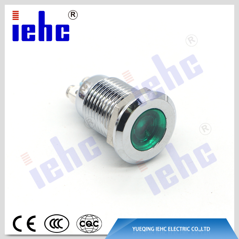YHJ series China manufacturer 12mm green 12v indicator lamp