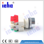 iehc LAY90 22mm flat round head momentary / latching push button switch
