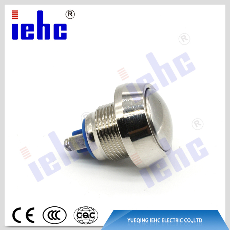 YHJ series 12mm waterproof Momentary low voltage push button switch