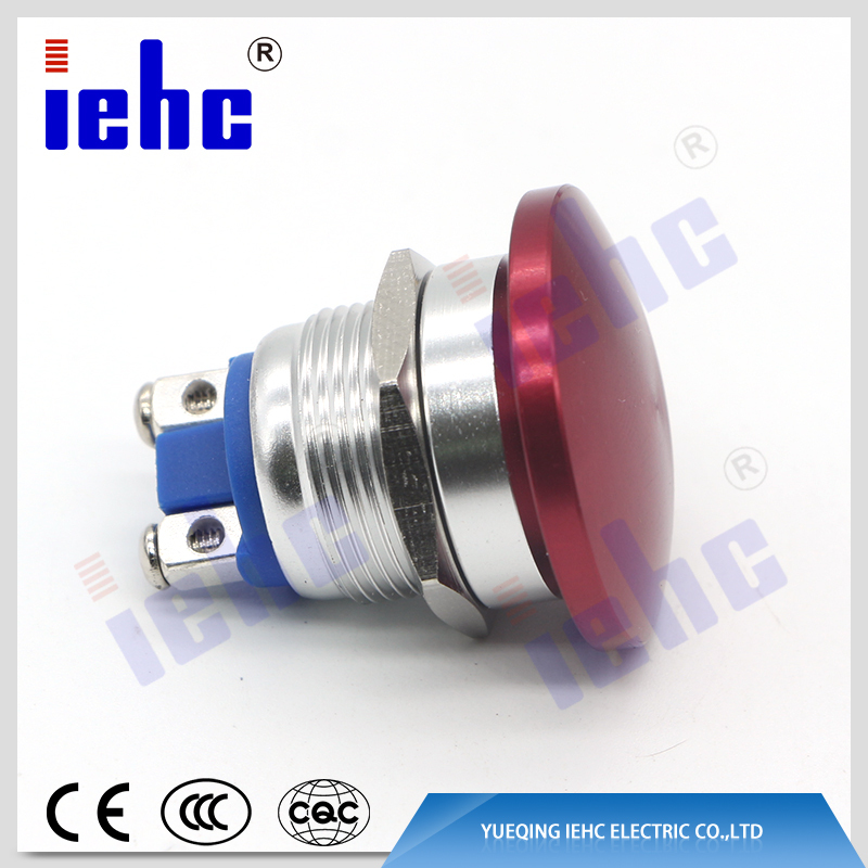 YHJ series industrial 19mm metal push button switch