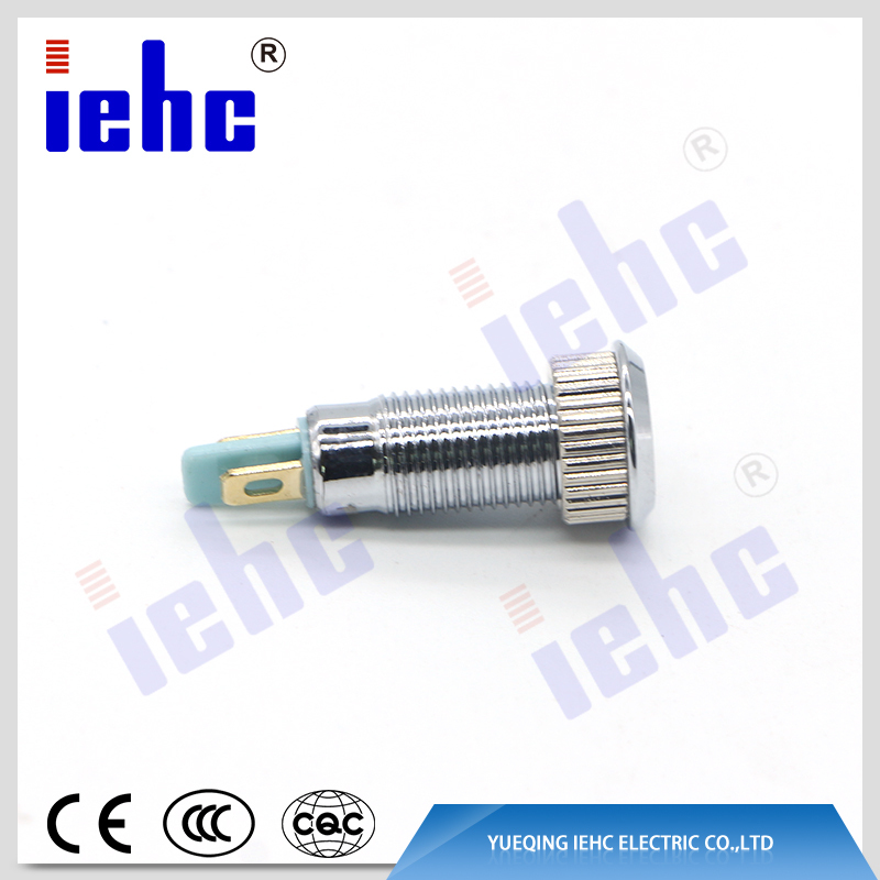 YHJ series factory supply red 8mm waterproof led metal indicator lights