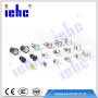 YHJ series factory supply 19mm red led push button switch latching