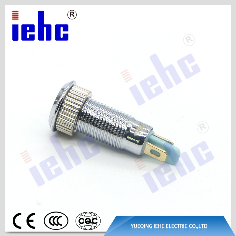 YHJ series factory supply green ip67 8mm waterproof led anti-vandal metal indicator lights