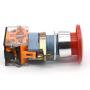 iehc LA39 series high quality self-locking emergency stop latching push button switch