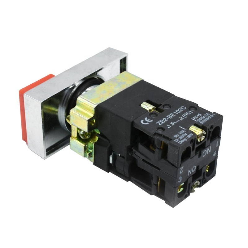 Interruttore a pulsante luminoso con ritorno a molla a doppia faccia a LED BA9S serie IEHC XB2 (LAY5)