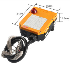 F24-12S waterproof single speed electric chain hoist wireless crane remote control