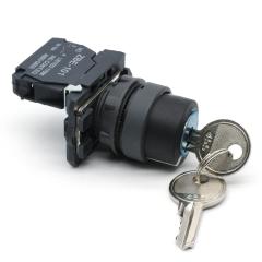 iehc high quality YB5-AG21 XB5 series 2 position latching rotary selector switch with key