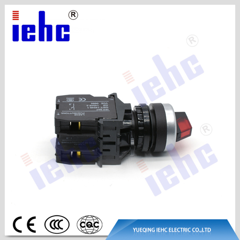 high quality LA42 series 2 or 3 position micro selector push button switch