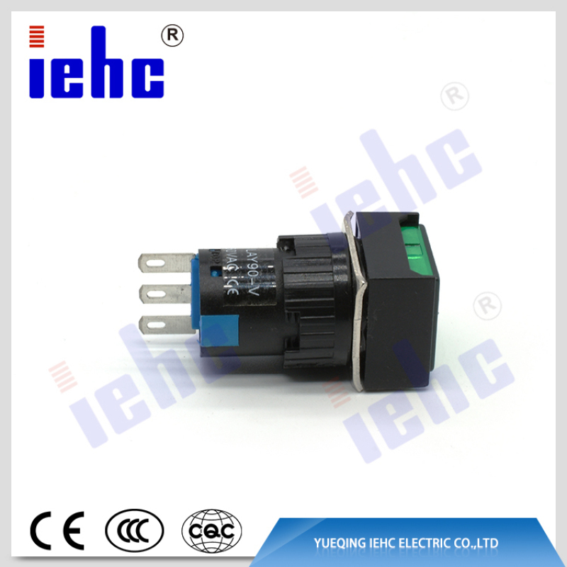 LAY90 series latching square push button switch