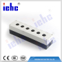 iehc HJ9-6W waterproof dustproof six holes push button control switch box