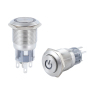 YHJ series 12mm waterproof Momentary anti-vandal metal push button switch