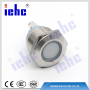 YHJ series factory supply 19mm 2pin ip67 white waterproof anti-vandal led metal indicator light