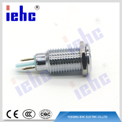 YHJ series factory supply 2pin 10mm waterproof yellow led illuminated metal indicator lights