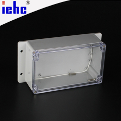 Y2 series 200*120*75mm ABS PC clear lid plastic project junction box with ear