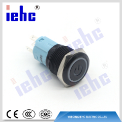 iehc YHJ16-261 16mm 5A 250V 5 pin led waterproof metal push button switch