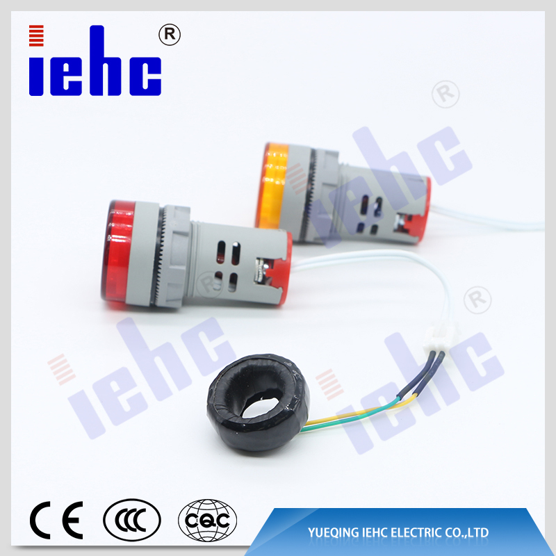 New design AD6 series 22mm led digital ammeter indicator light