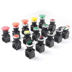 iehc hochwertiger YB4-BW3361 XB4-Serie 22 mm ba9s LED-beleuchteter Druckschalter mit Licht