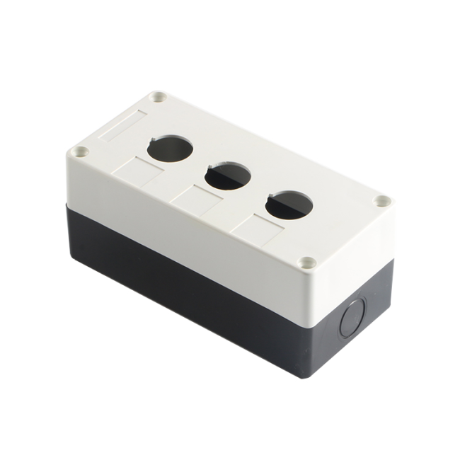iehc HJ9-3W waterproof three holes push button control switch box