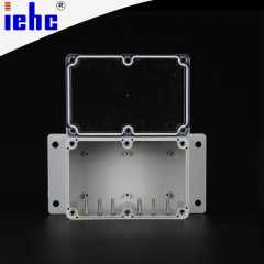 Y2 series 120*81*65mm ABC PC plastic clear lid waterproof junction box with mounting ear