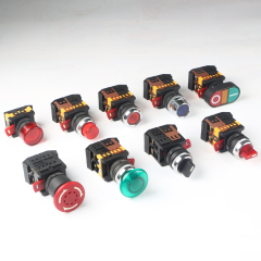 iehc AR22 series high quality 22mm self-locking emergency stop latching push button switch