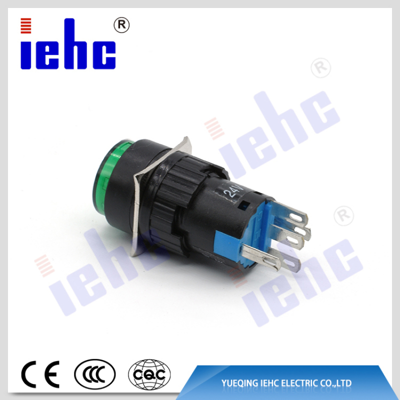 Interruttore a pulsante LED da 16 mm e 6 V fornito in fabbrica dalla serie LAY90