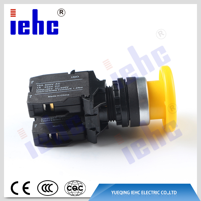 LA42 series high quality 250C AV 10A mushroom push pull button switch