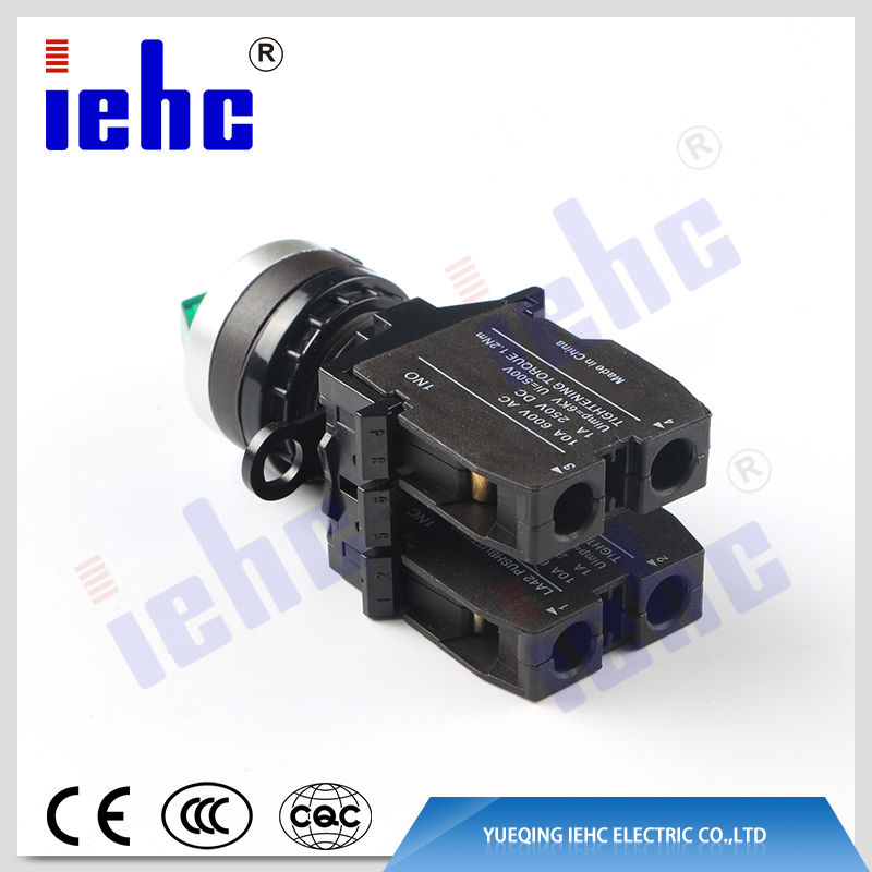 iehc LA42 series 2 or 3 position momentary / latching long handle rotary selector switch with led
