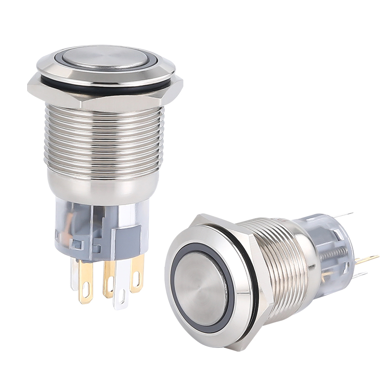 YHJ series China manufacturer 12mm/15mm/16mm illuminated push button switch
