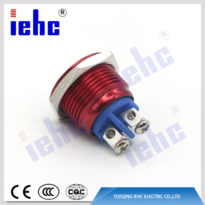 YHJ series new design factory supply 16mm led light push button switch