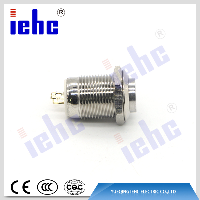 YHJ series factory supply 2 pin 12mm mini control push button switch