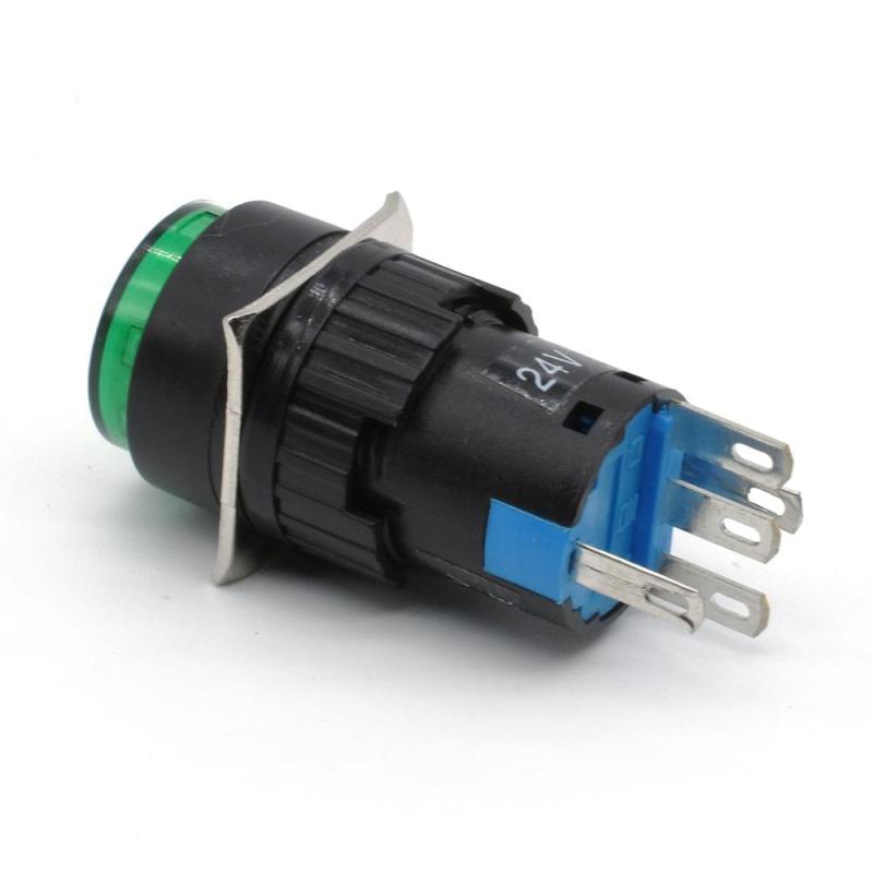 iehc LAY90 series high quality 16mm illuminated round head push button switch with LED light