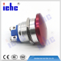 YHJ series 19mm red aluminum momentary mushroom anti-vandal metal push button switch