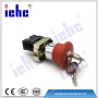 iehc high quality YB2-BS142 XB2 ( LAY5 ) 22mm emergency key push button switch