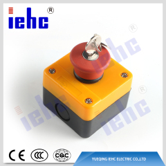 iehc XAL series waterproof mushroom head emergency stop push button switch control station box with key